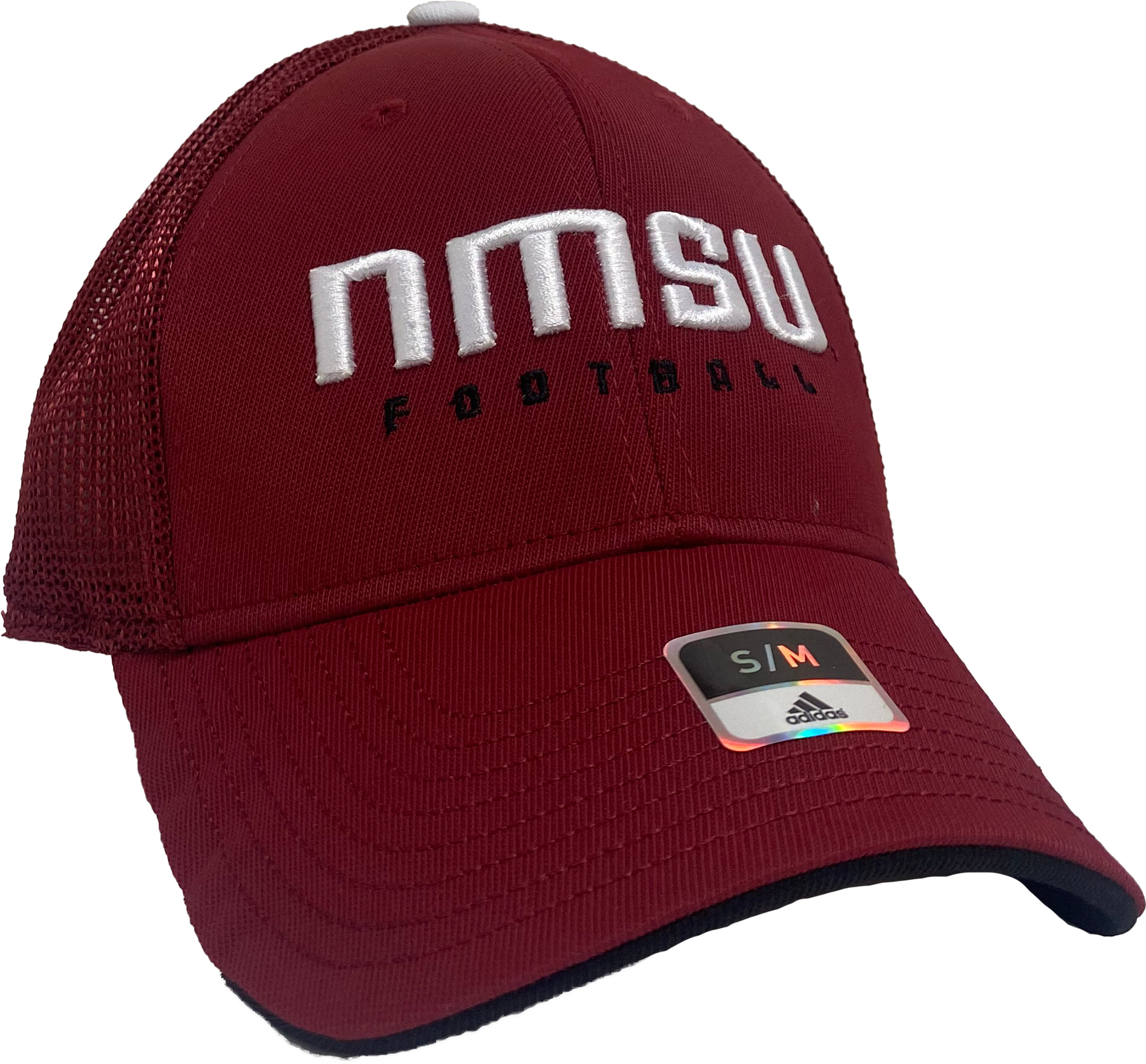 Adidas NMSU Football FlexFit Hat S M NMSU AGGIES