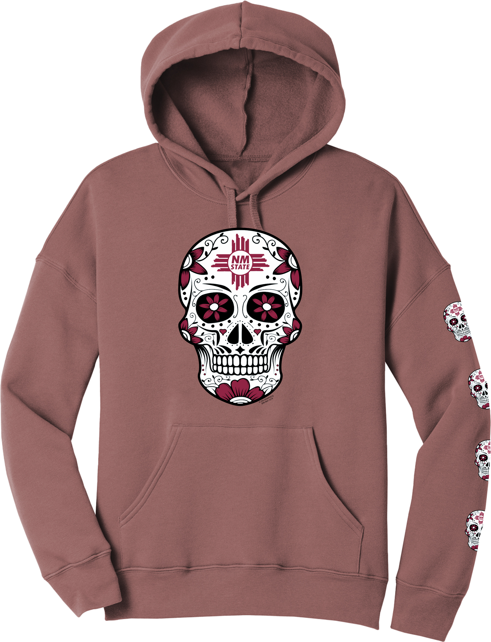 Plus size shop sugar skull hoodie