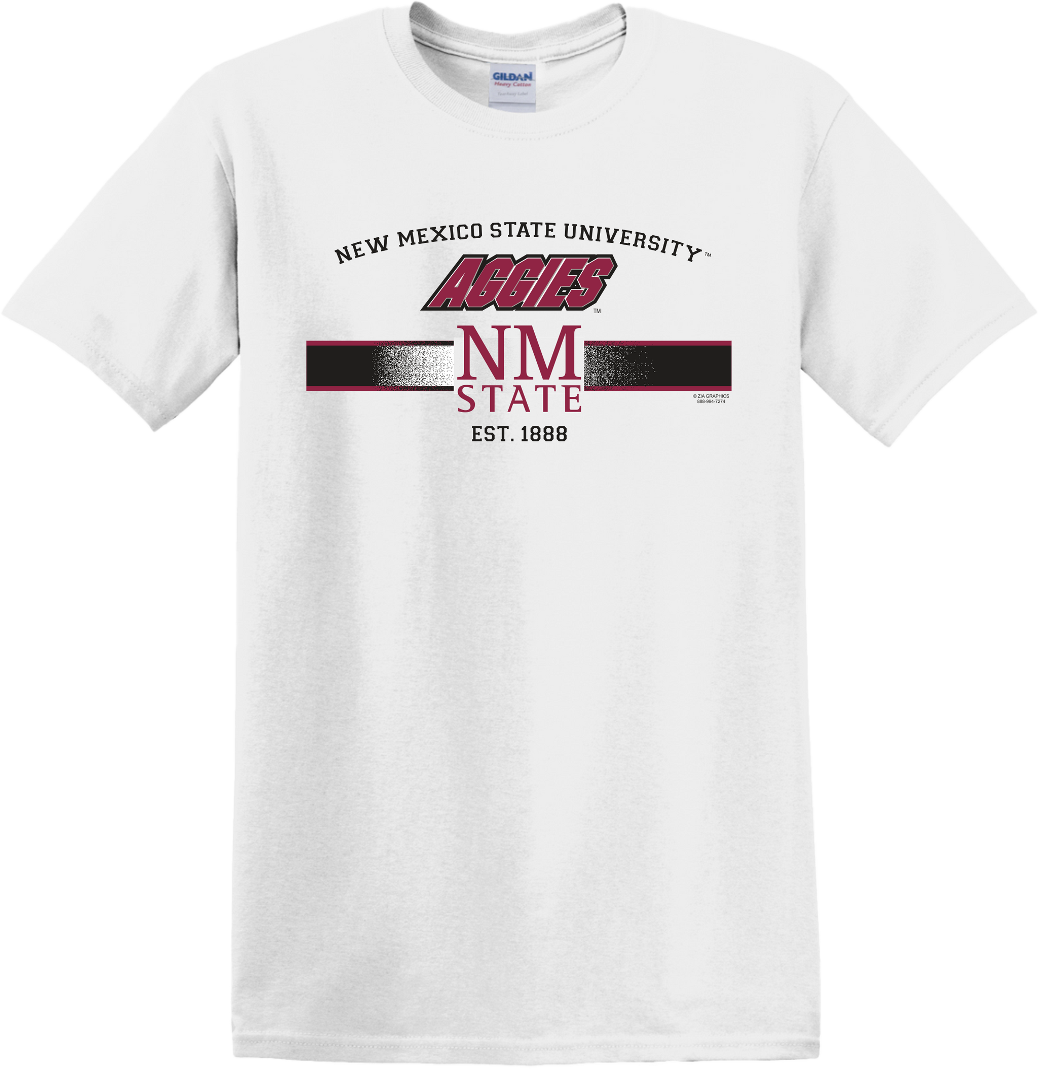 New Mexico State Aggies White T Shirt NMSU AGGIES