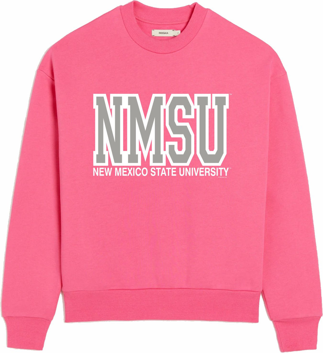 Big NMSU Pink Crewneck Sweatshirt