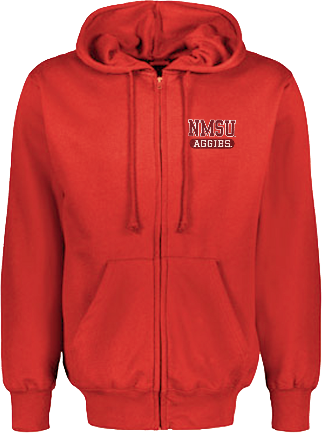 NMSU Varsity Crimson Full Zip Hoodie