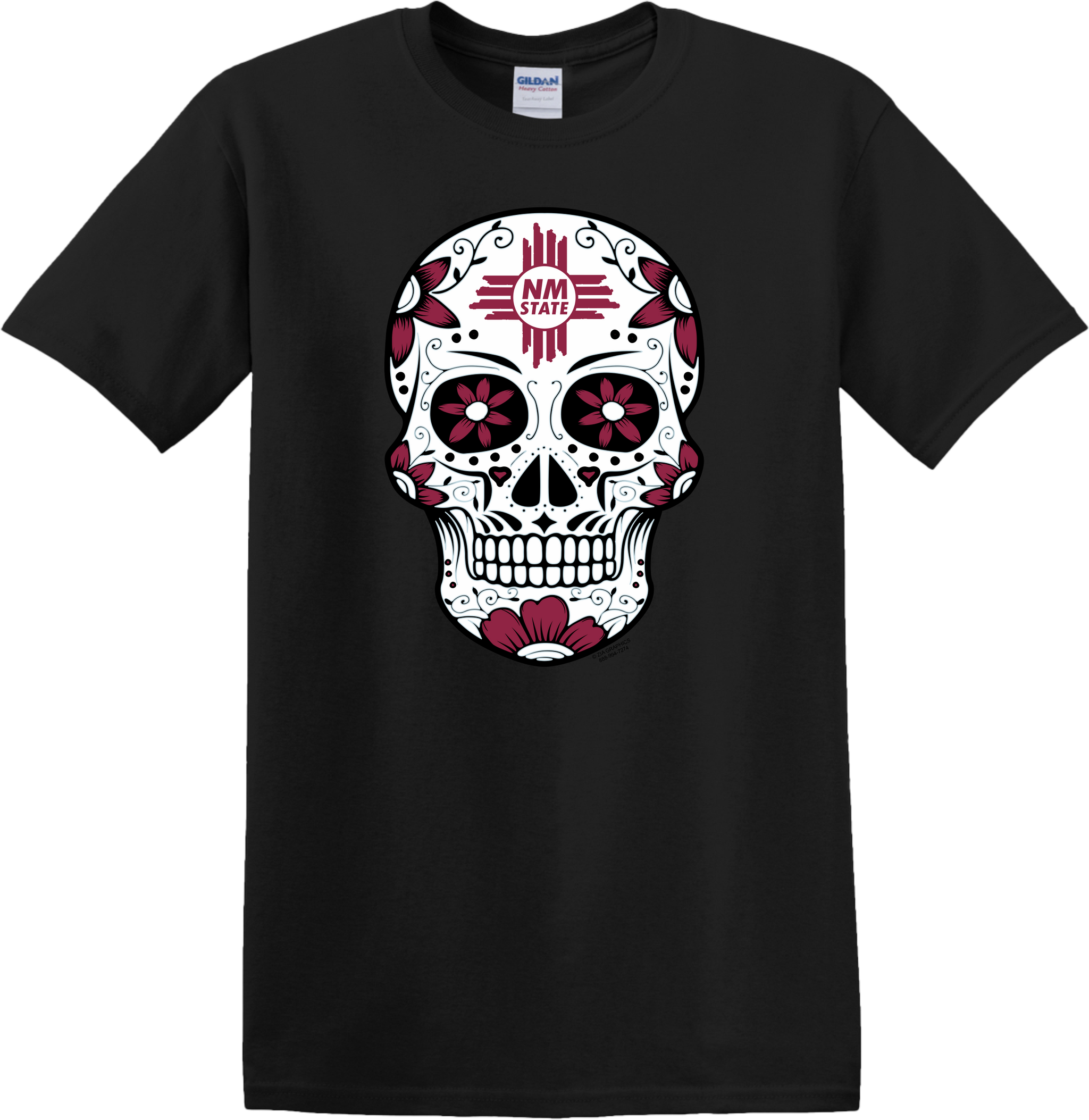 Aggies Sugar Skull Black T-Shirt – NMSU AGGIES