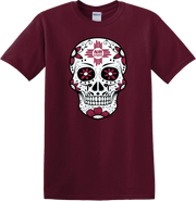 Aggies Sugar Skull Maroon T-Shirt