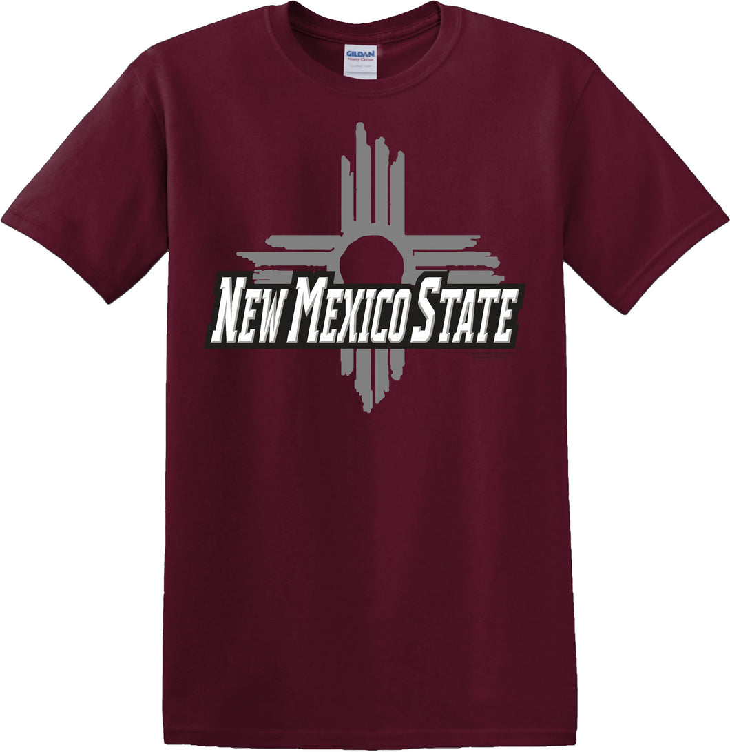 New Mexico State Zia Maroon T-Shirt