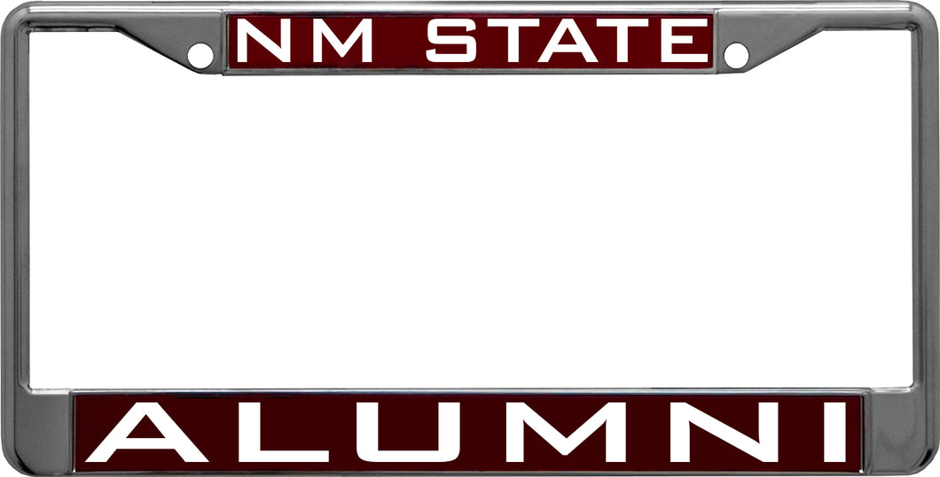 NMSU Alumni Metal License Plate Frame